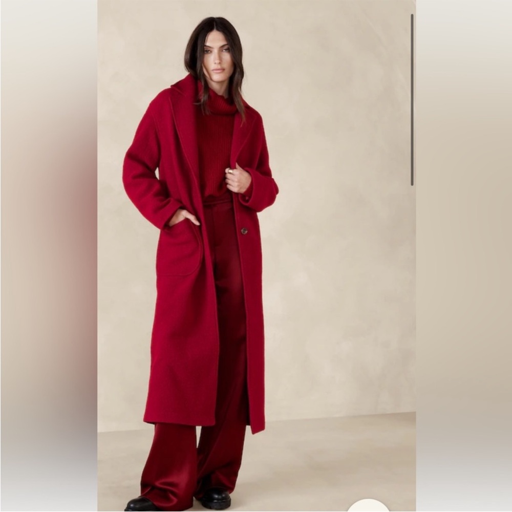 Banana Republic Martina Wool Boucle Coat Sz M Excellent condition!!